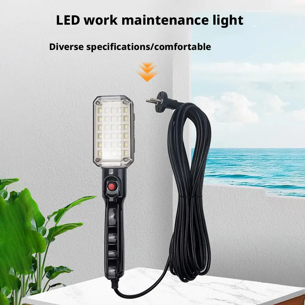 5M Tragbare LED-Arbeitsleuchte mit Magnetfuß & Haken 220V – Bild 2