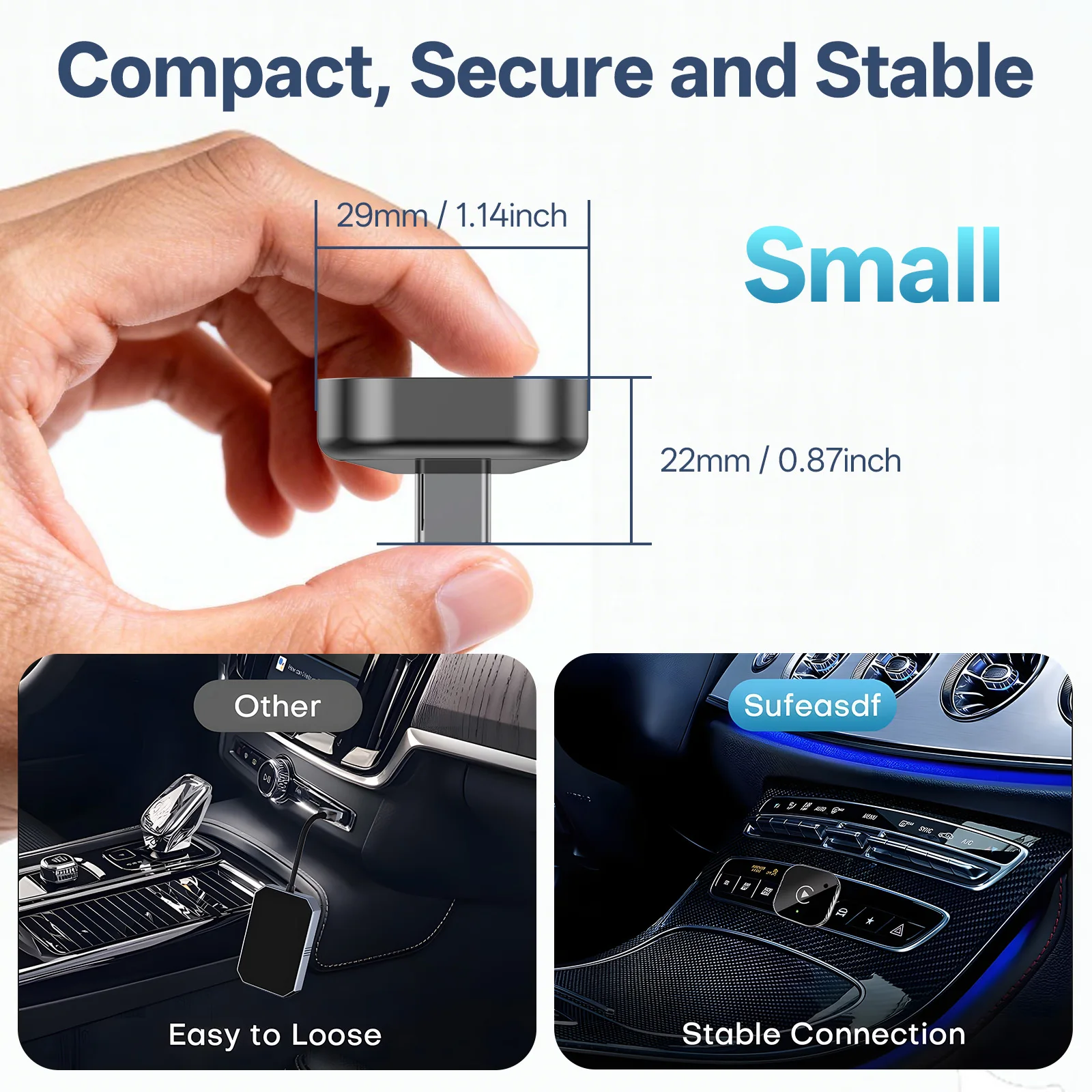 2026 Kabelloser CarPlay-Adapter CarPlay & Android Auto – Bild 3