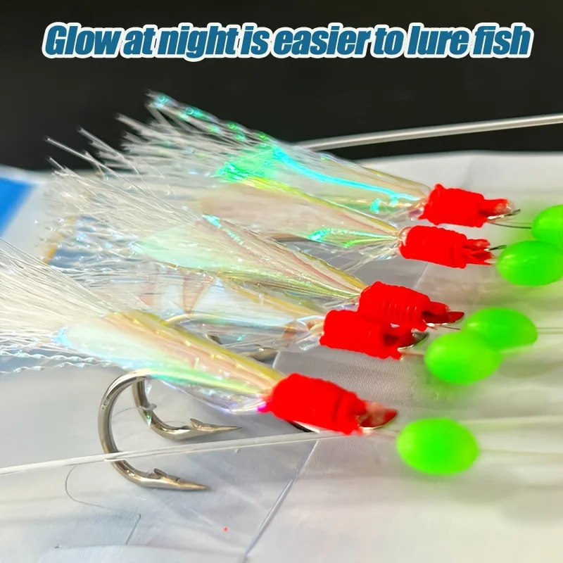 TAKBAS 1/3/5 Packungen Sabiki Rigs Salzwasser, Fischhaut – Bild 6