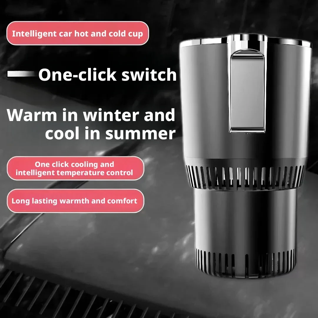 Tragbarer, intelligenter 2-in-1-12V-Autobecherkühler/-wärmer – Bild 2