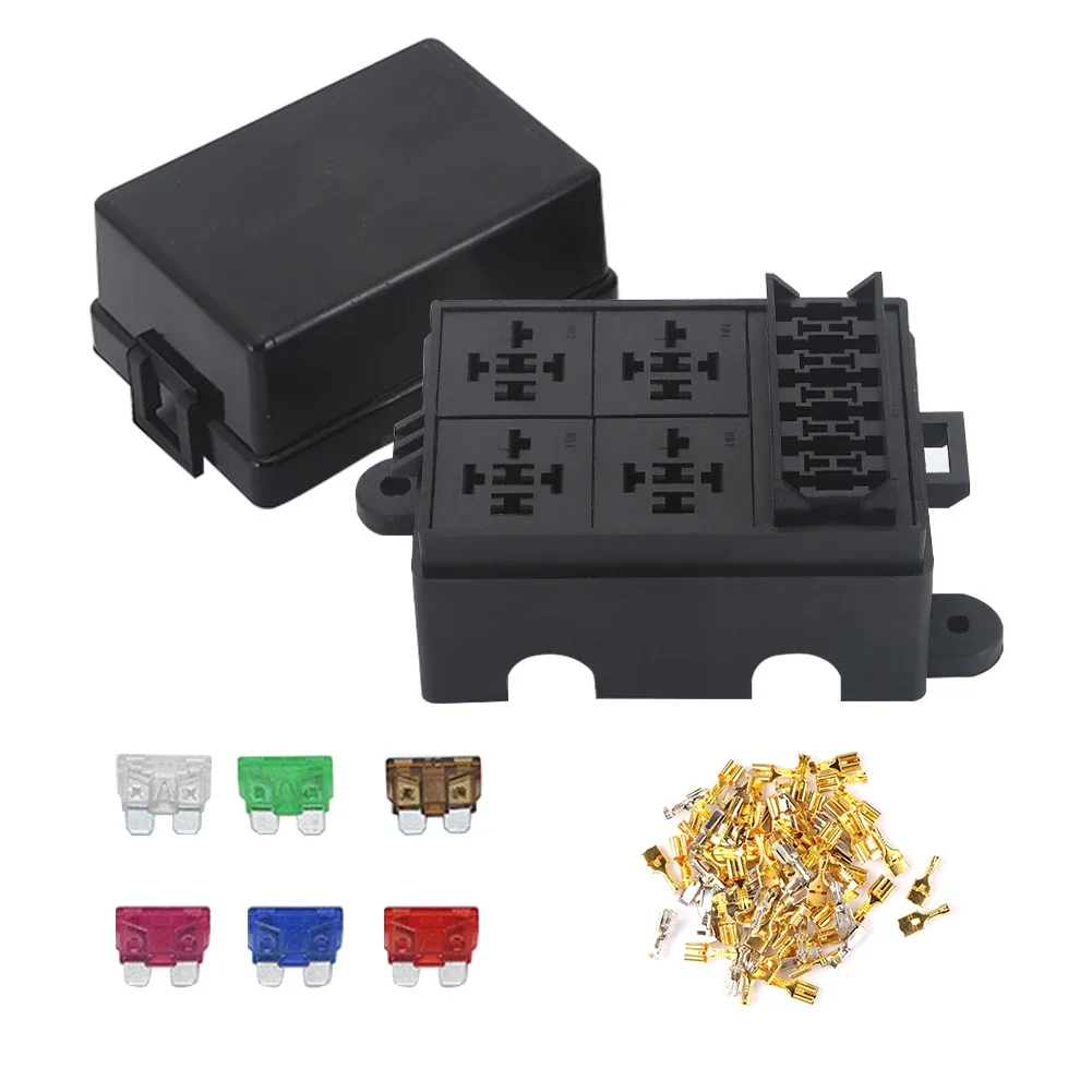 Kombination Auto Auto LKW 6-Wege-Sicherungshalter 4 Relaishalter – Bild 5