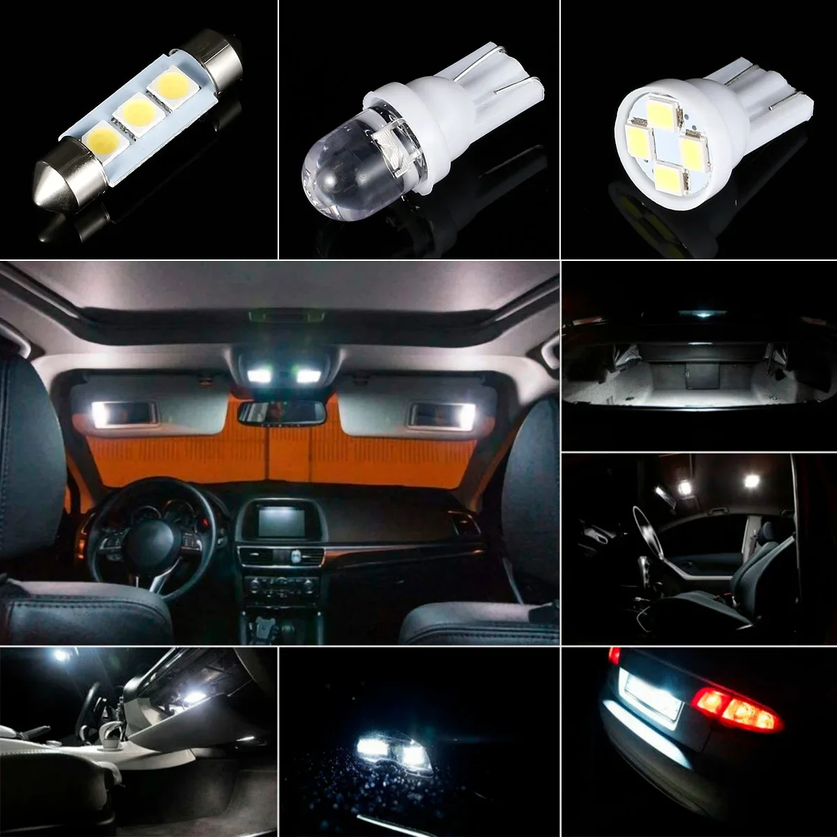 LED Auto Innenbeleuchtung T10 6000 K SMD LED Ersatz (42 Stück) – Bild 6