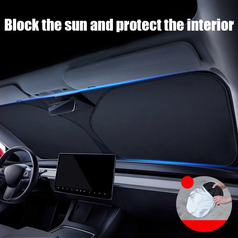Auto Frontscheiben-Sonnenschutz Sommer UV-Schutz Sonnenschirm – Bild 4