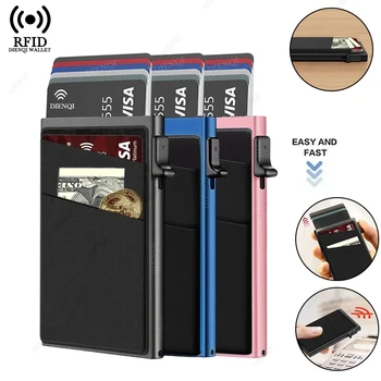 Anti-Diebstahl-Kartenschutz, Kartenhalter, minimalistische Smart Wallet, RFID-Schutz, Aluminium, Metallbox