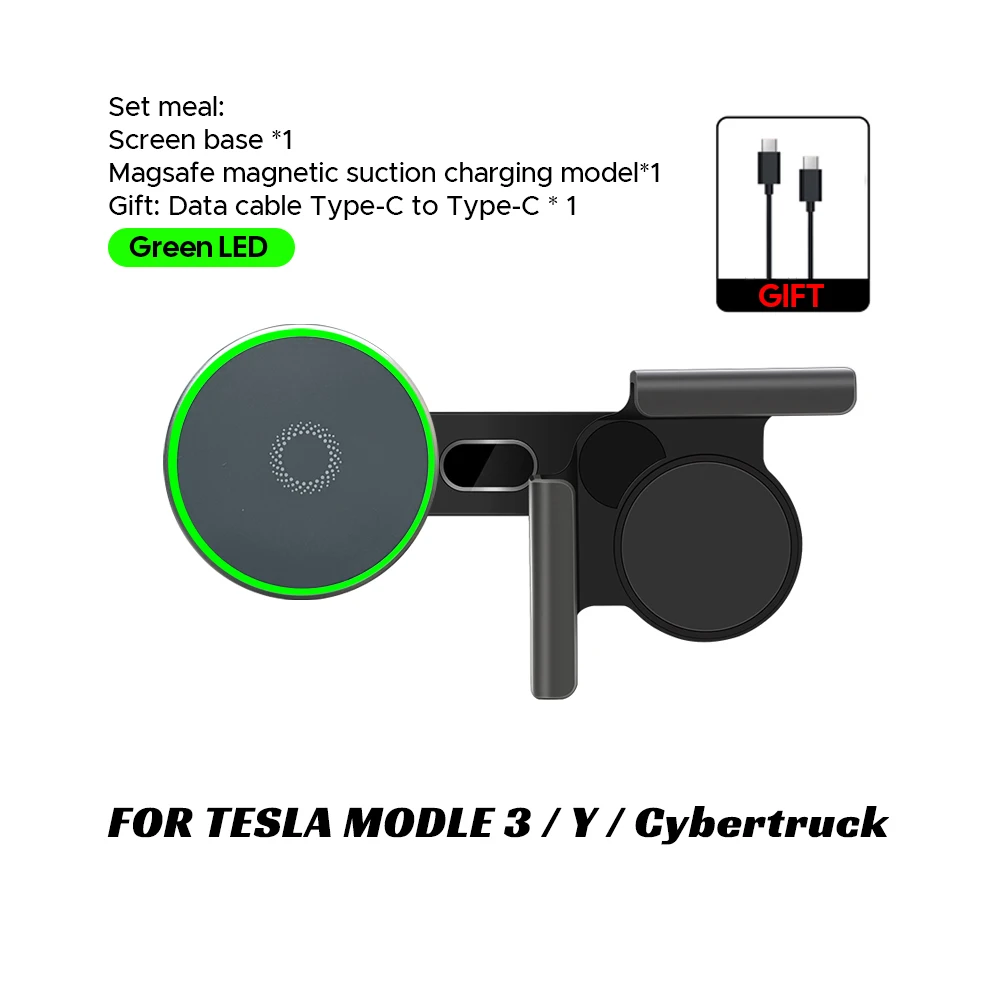 Qi2.2 Magnetische Auto-Ladehalterung 15 W / 25 W für Tesla Model 3 und Y