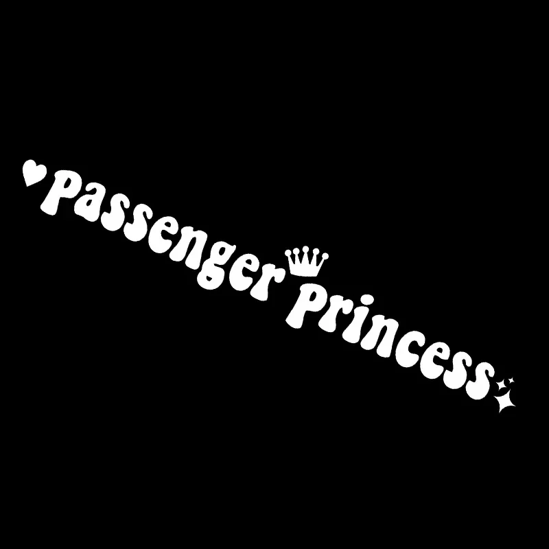15*2,3 CM Beifahrer Prinzessin Auto Aufkleber Lustige Kreative Aufkleber für Auto Rückspiegel