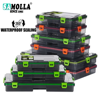 SAMOLLA Angelgerät Wasserdichte Box Köder Lagerung Köder Haken Boxen Köder Container Lagerung Fall Angeln