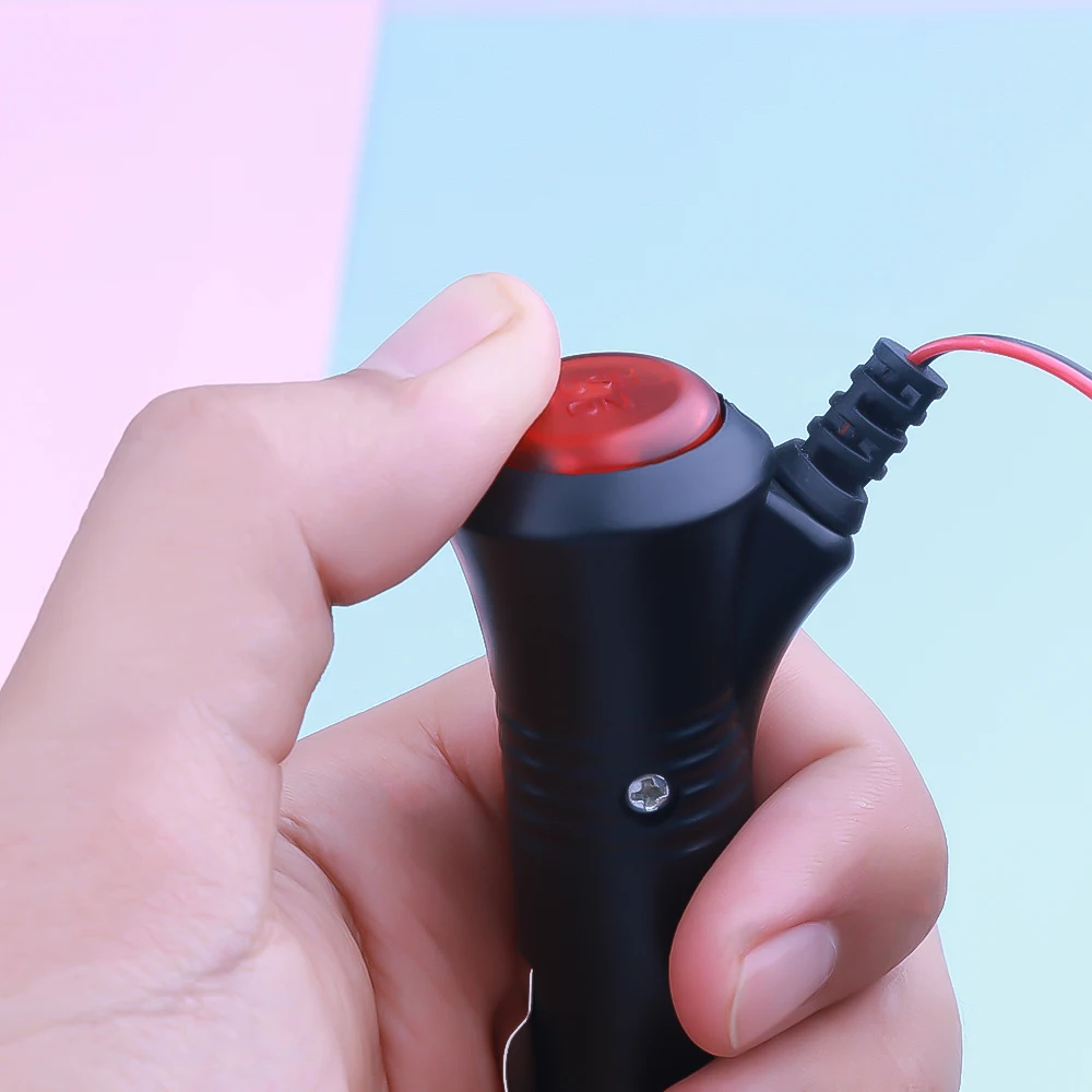 Zigarettenanzünder-Stecker mit 1,5 m Kabel und Schalter, 12/24 V – Bild 5