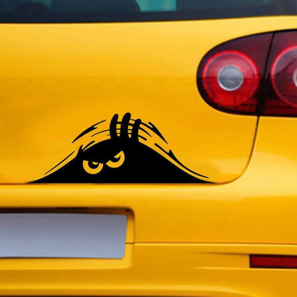 Wasserdichte Kratzabdeckung Spähen Auto Selbstklebender Aufkleber 3D Große Augen Aufkleber Auto Styling