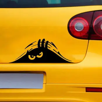 Wasserdichte Kratzabdeckung Spähen Auto Selbstklebender Aufkleber 3D Große Augen Aufkleber Auto Styling