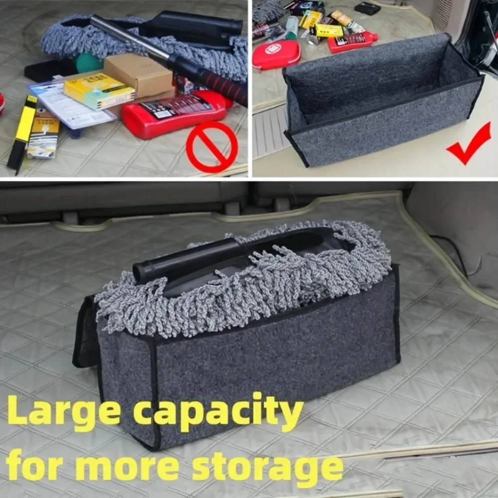 Grau Anti-Rutsch-Fach Boot Storage Organizer Werkzeug Auto – Bild 6