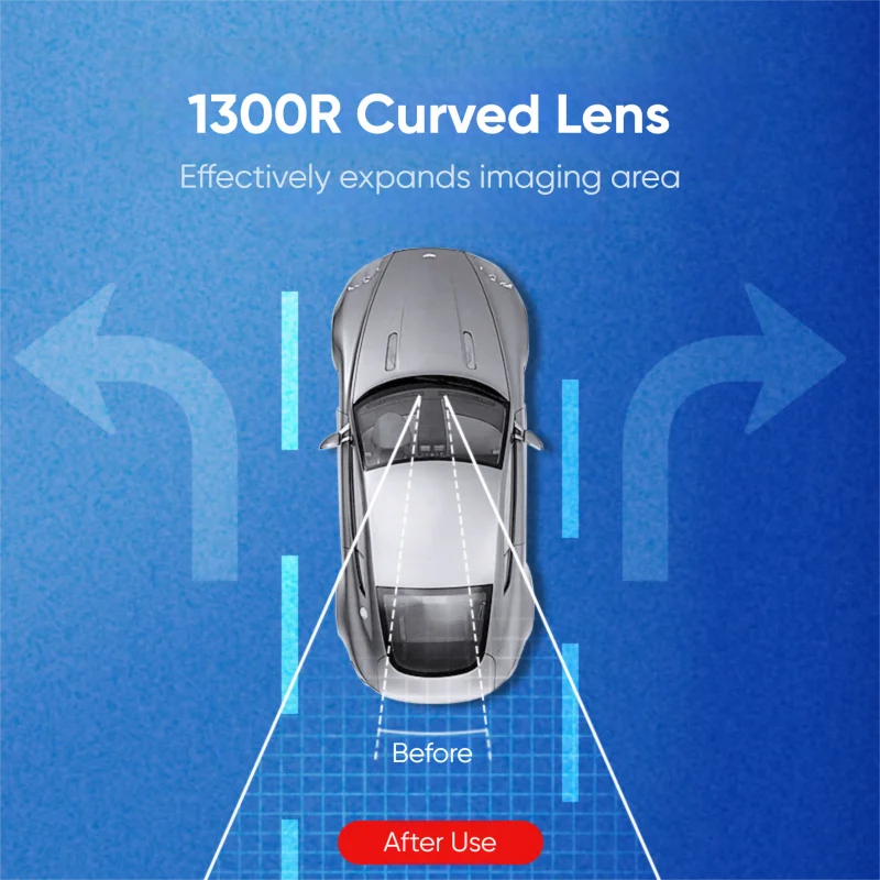 Auto Rückspiegel Weitwinkel Rückspiegel HD Glas Große Vision Universal – Bild 3