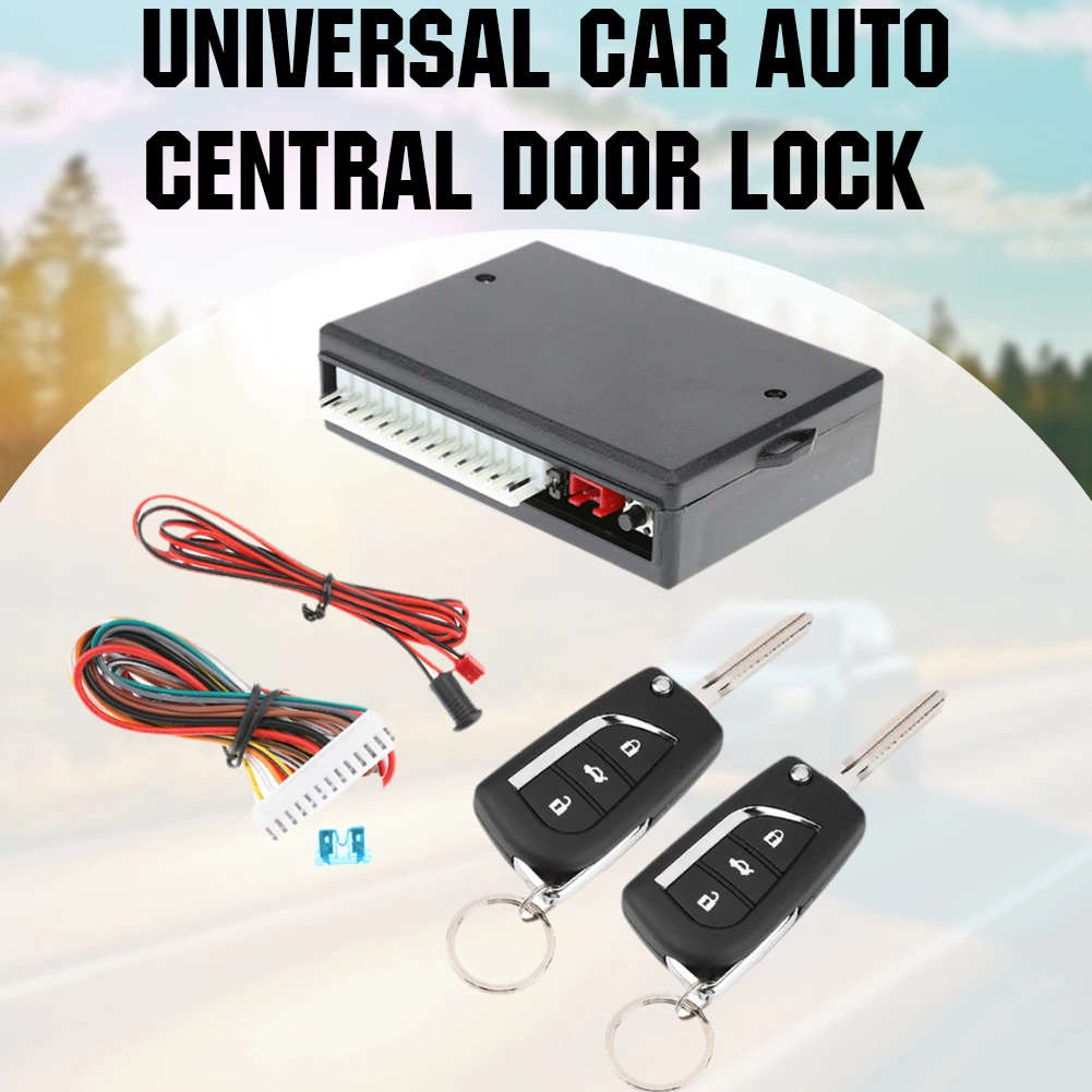 Auto Auto Keyless Entry System Fernbedienung Zentralverriegelung Kit – Bild 2
