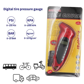 Auto Auto Reifen Manometer 0-150 PSI Digital Reifen Luftdruck Tester Hohe Genauigkeit Mit Batterie Manometer