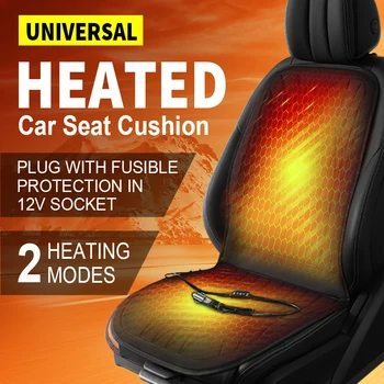 12V Beheizte Auto Sitzkissen Universal Schnelle Heizung Winter Wärmer Sitz Abdeckung Schutz Pad Heizung Auto
