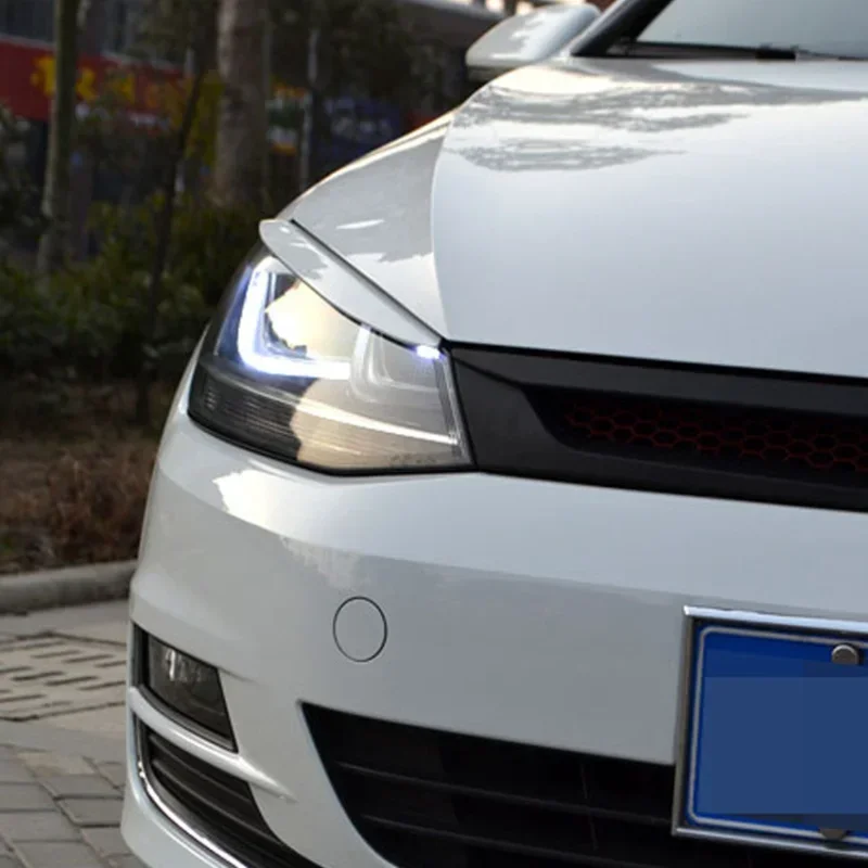 Volkswagen VW Golf 7 MK7 GTI R Auto Kopf Licht Lampe Augenlider – Bild 4