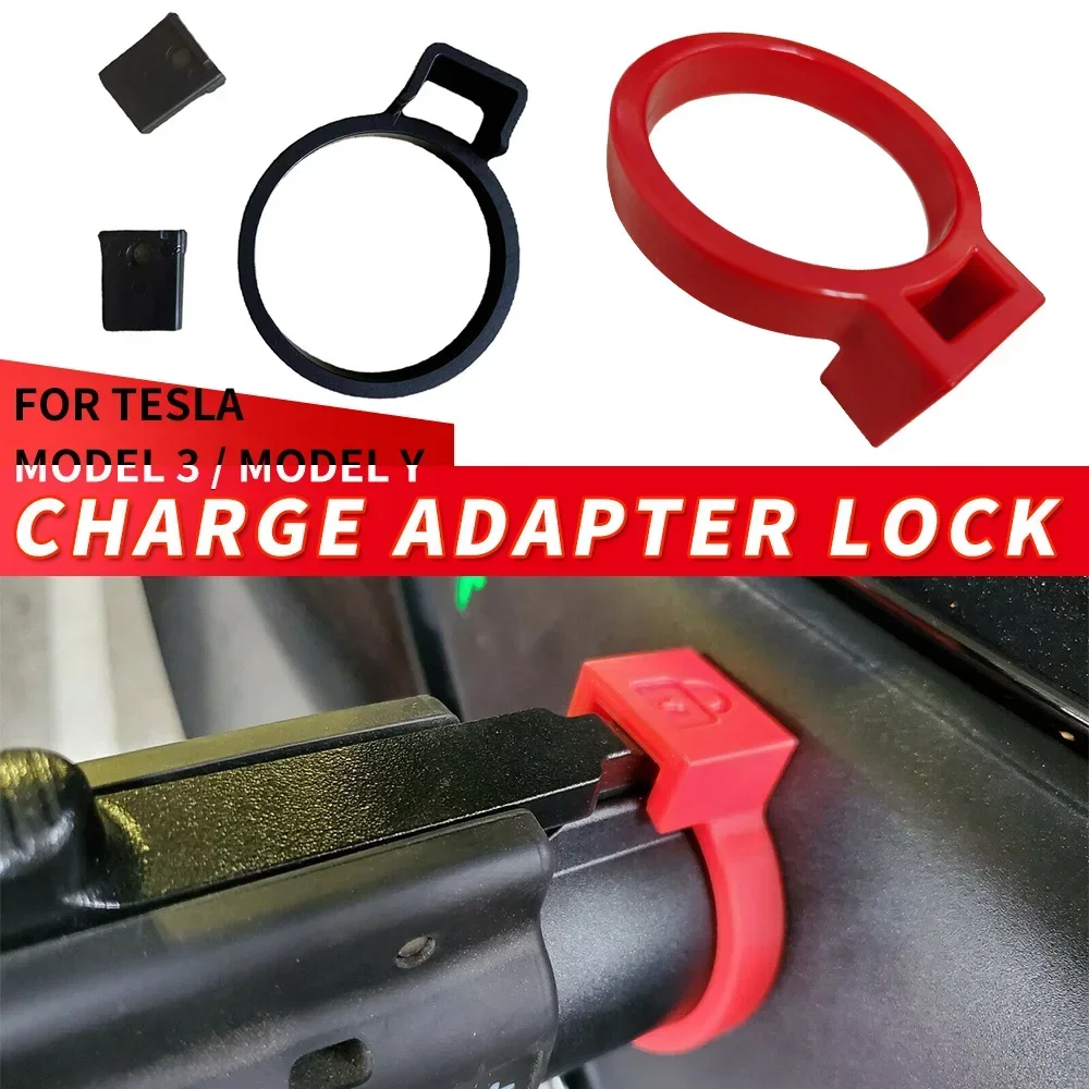 Schloss Für Tesla Modell 3 2022 Modell Y Lade Adapter Lade Sicherheit Schutz Auto Zubehör Modell 3 Modell 2021