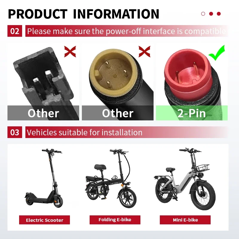2-Kolben-E-Bike-Scheibenbremsen-Set, Ausschalten des Fahrrads – Bild 4