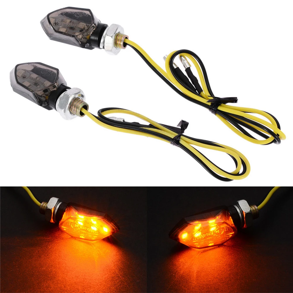 Universal Mini Motorrad Rauch Objektiv Blinker Licht 5LED 12V – Bild 2