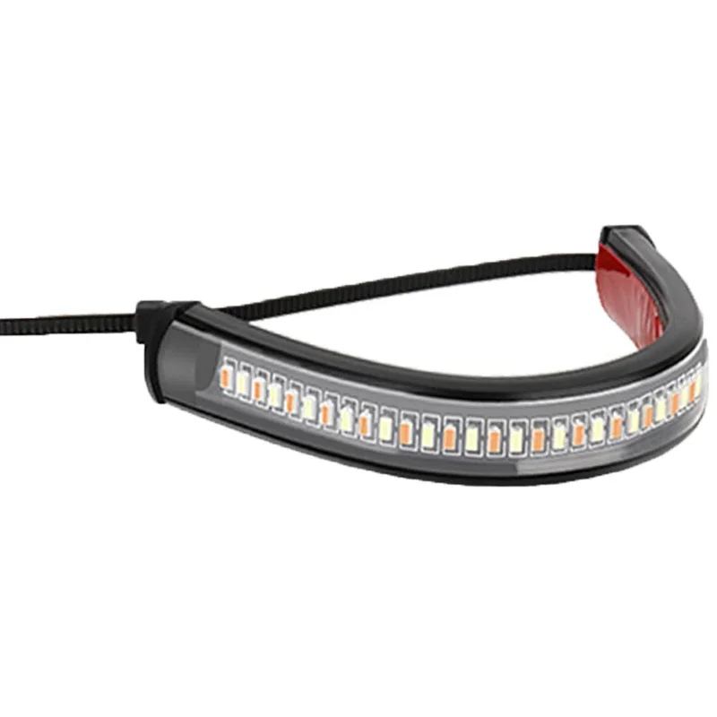 12V LED Motorrad Blinker Licht & DRL Bernstein Weiß Moto Blink Ring Gabel Streifen Lampe Blinkende blinker