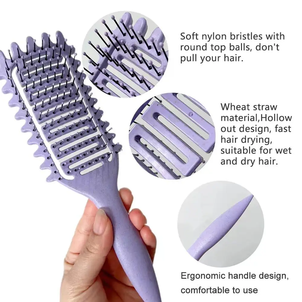3-in-1-Locken definieren Styling-Bürste, aushöhlen, entwirrende – Bild 2