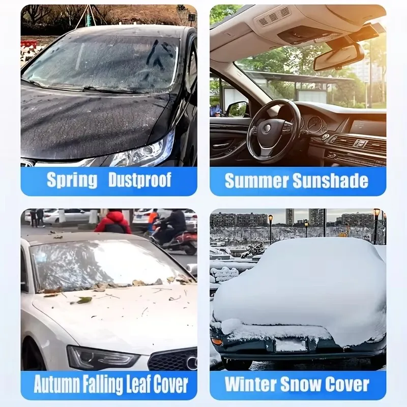 Vergrößern Auto Schnee Abdeckung Winter Windschutzscheibe Schnee – Bild 4