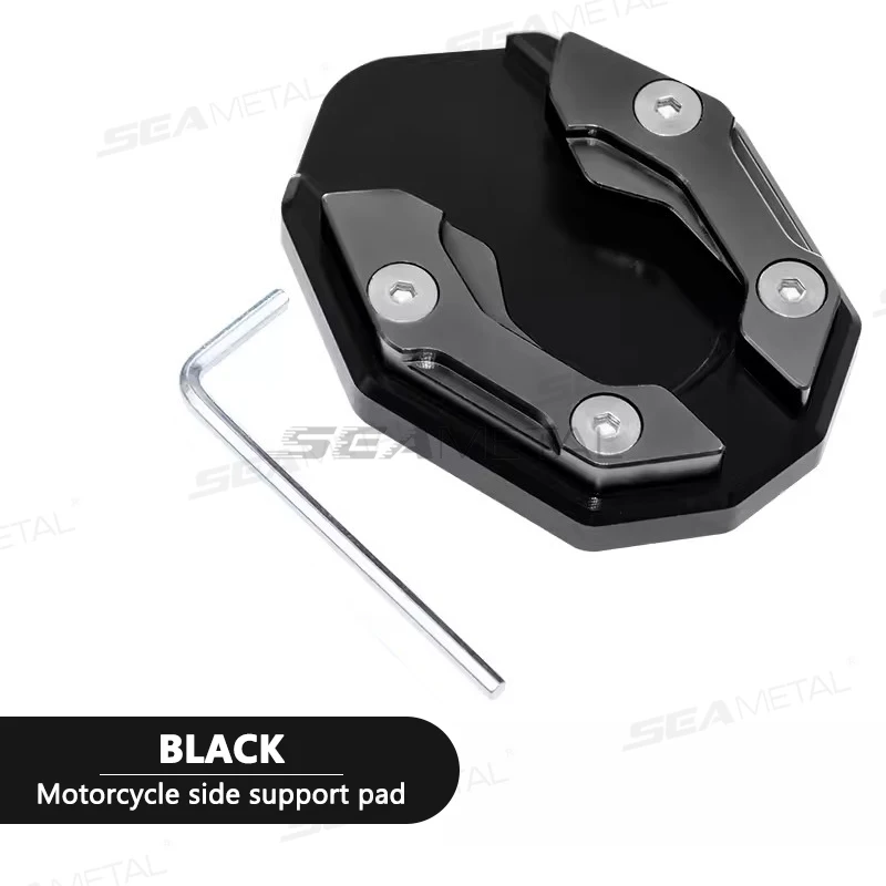 SEAMETAL Motorrad-Seitenständerabdeckung aus Aluminiumlegierung, universelle Fahrradständerauflage