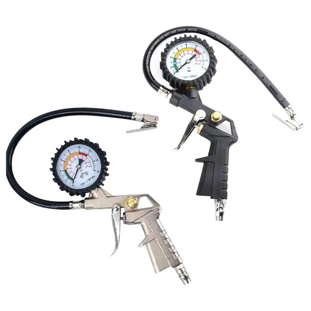 Auto Reifen Luftdruck Tester Hochpräzise Lange Rohr Reifen Manometer Meter Für Auto Motorrad Lkw Fahrrad