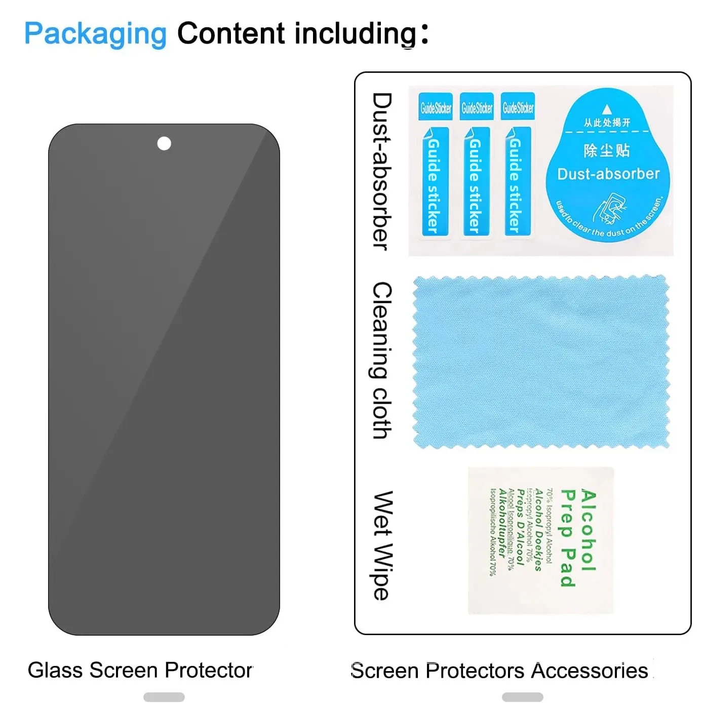 9H Sichtschutz aus gehärtetem Glas für Google Pixel 10 9 8 7 6 5 Pro – Bild 6