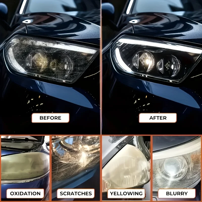 Polierset zur Wiederherstellung der Autoscheinwerfer - Reparaturpaste – Bild 3