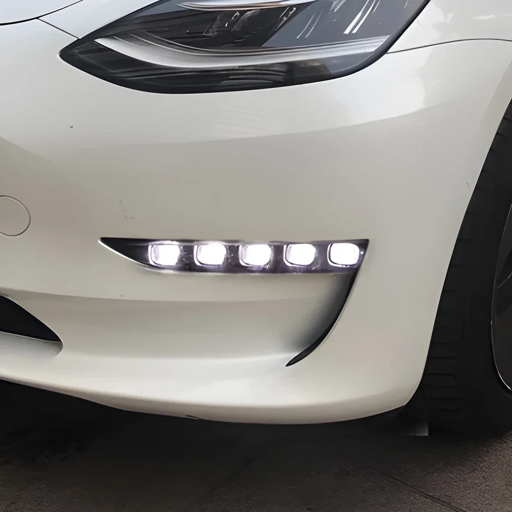 Auto DRL Zubehör Für Tesla Modell 3 Modell Y 2017-2023 Front – Bild 4