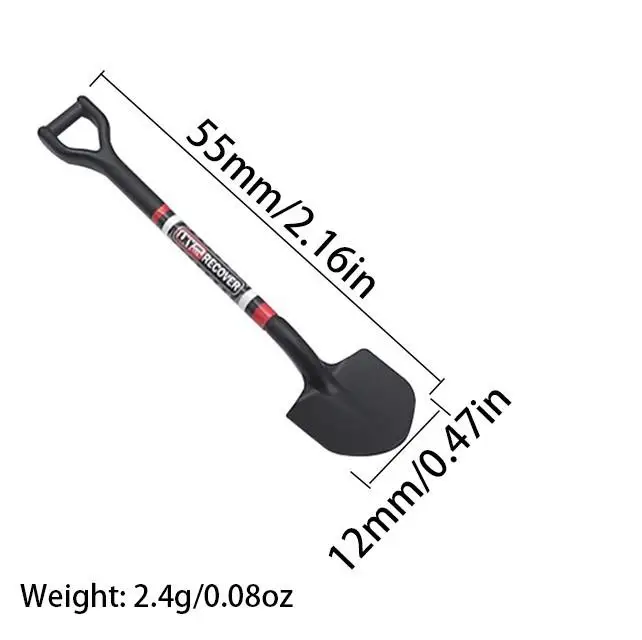Simulierte Metallschaufel-Dekoration für 1/10 1/18 1/24 Rc Kettenfahrzeug Axial Scx10 90046 D90 Yikong Rgt