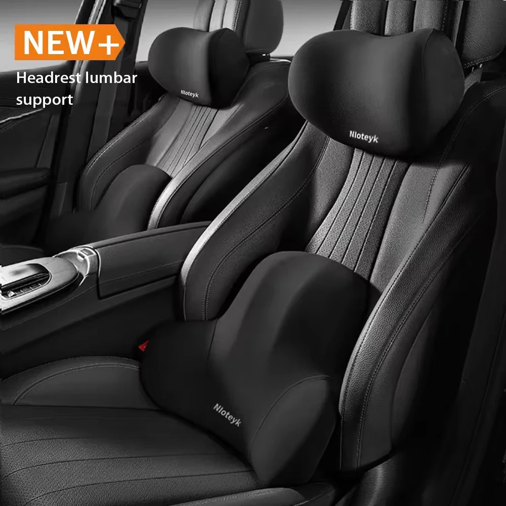 Auto Nacken Kissen Memory Foam Schutz Lenden Zurück Unterstützung Atmungsaktive Auto Kopfstütze Kissen