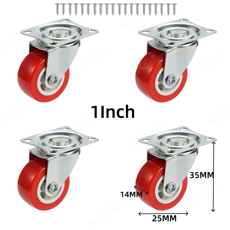 Universal-Lenkrad, robuste Lenkrolle, Kapazität, verschleißfestes PVC, industrielles Lenkrad (4 Stück)