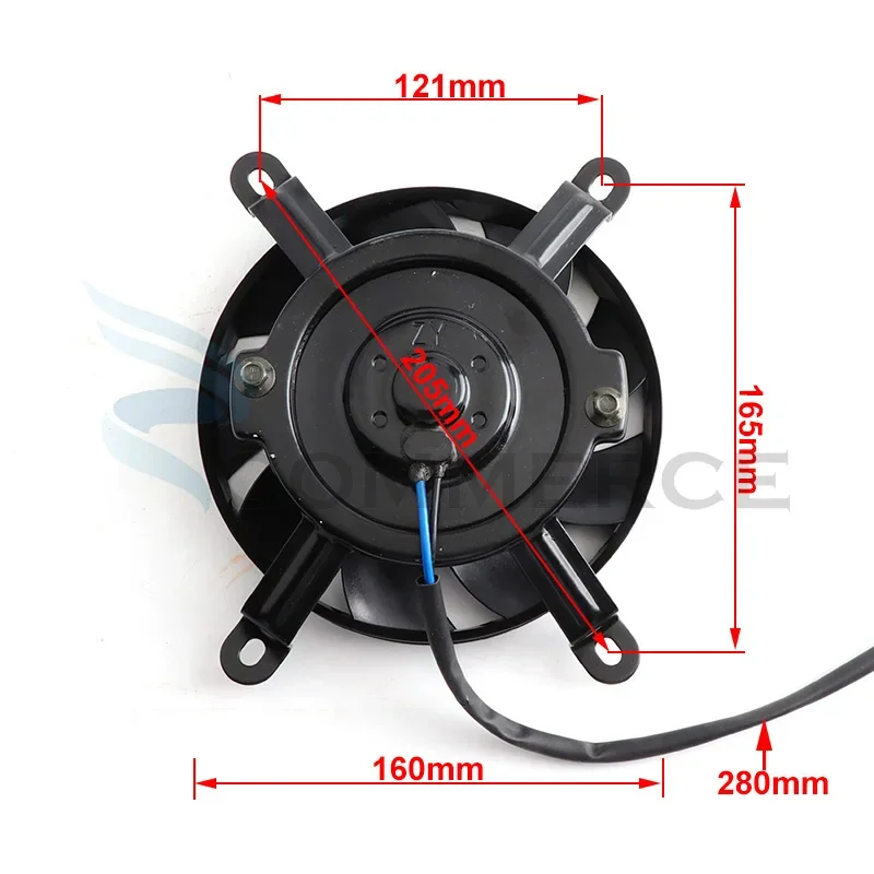 Atv wasser kühlung motor kühler wassertank kühler wasser kühler kühlung für 150cc 200cc 250cc utv quad dirt