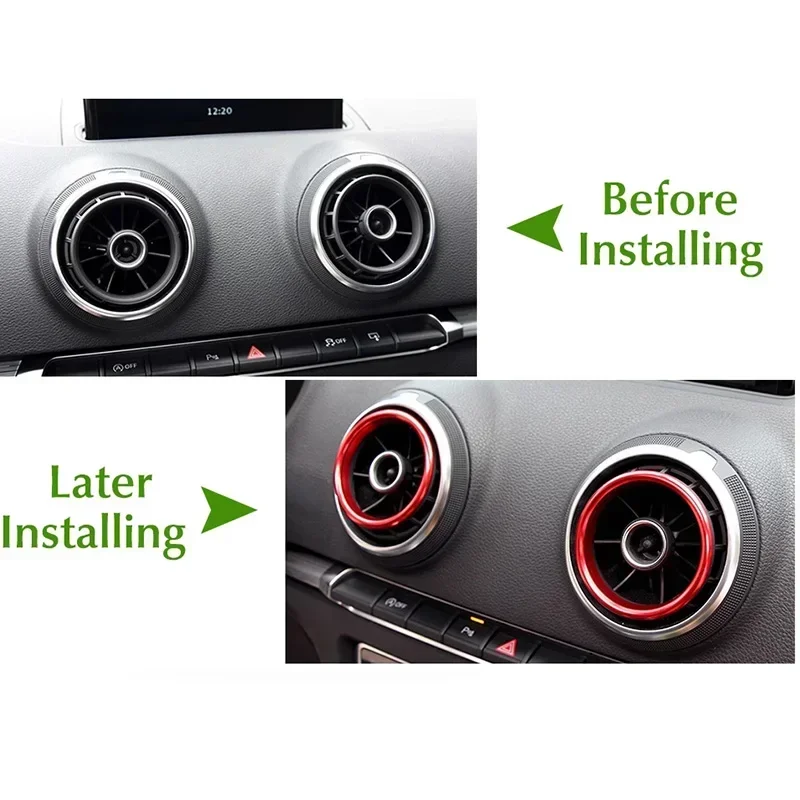 Auto Air Center Konsole Outlet Trim Innen Ring Abdeckung Styling – Bild 2