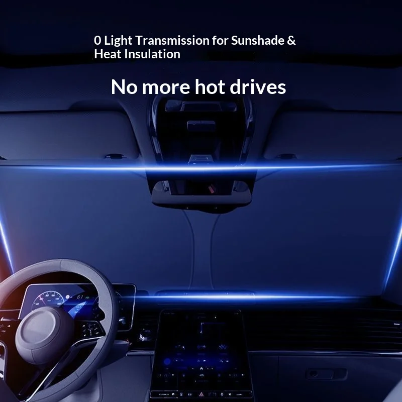 Auto-Sonnenschutz, Windschutzscheiben-Sonnenschutz, faltbarer – Bild 3