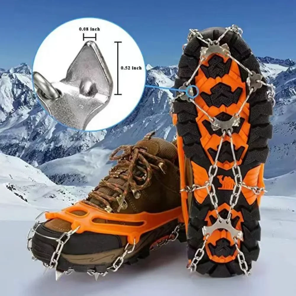 Winter Outdoor Wandern Klettern Schnee Spikes Steigeisen Stollen Kette – Bild 2
