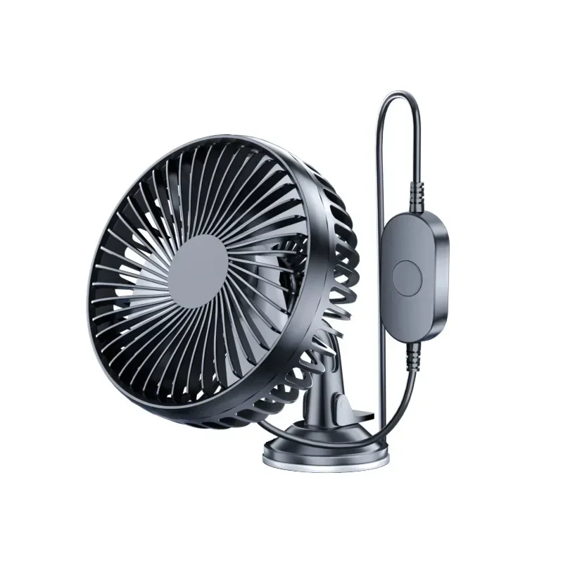 Auto Lüfter 12V-24V Großwind Drei-Gang-Kontroll leuchte und tragbarer Saugnapf Einzel kopf tragbarer USB