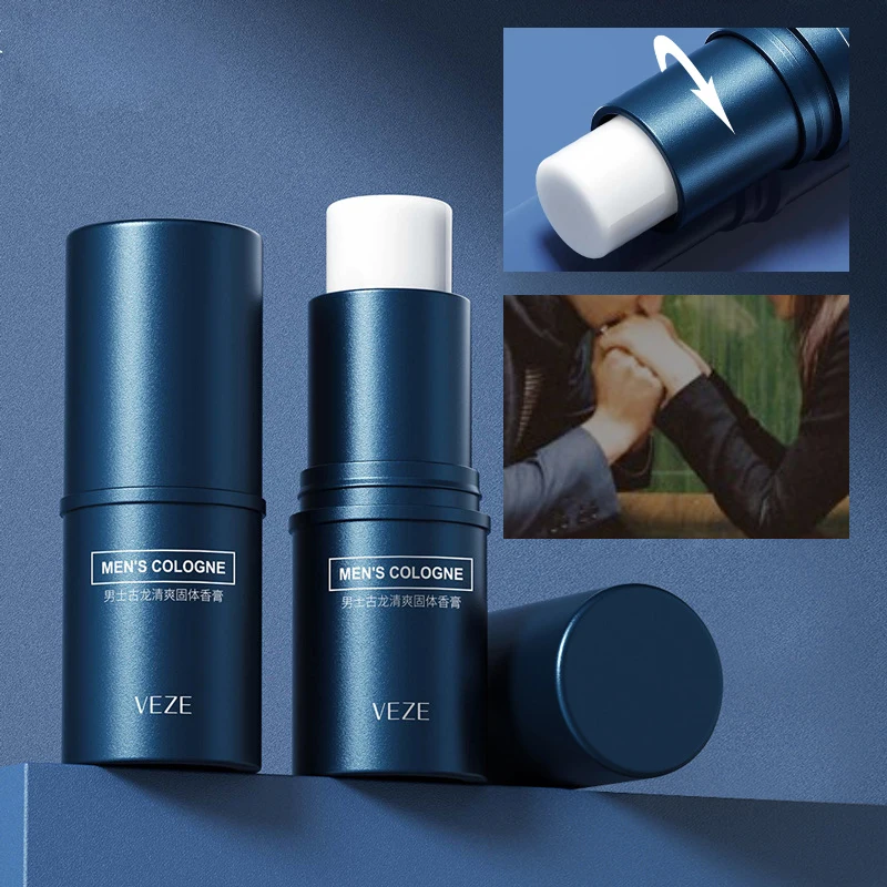 Fanzhen Solid Cologne für Herren - leichter und frischer Duft, für den ganzen Gebrauch, tragbarer Stick