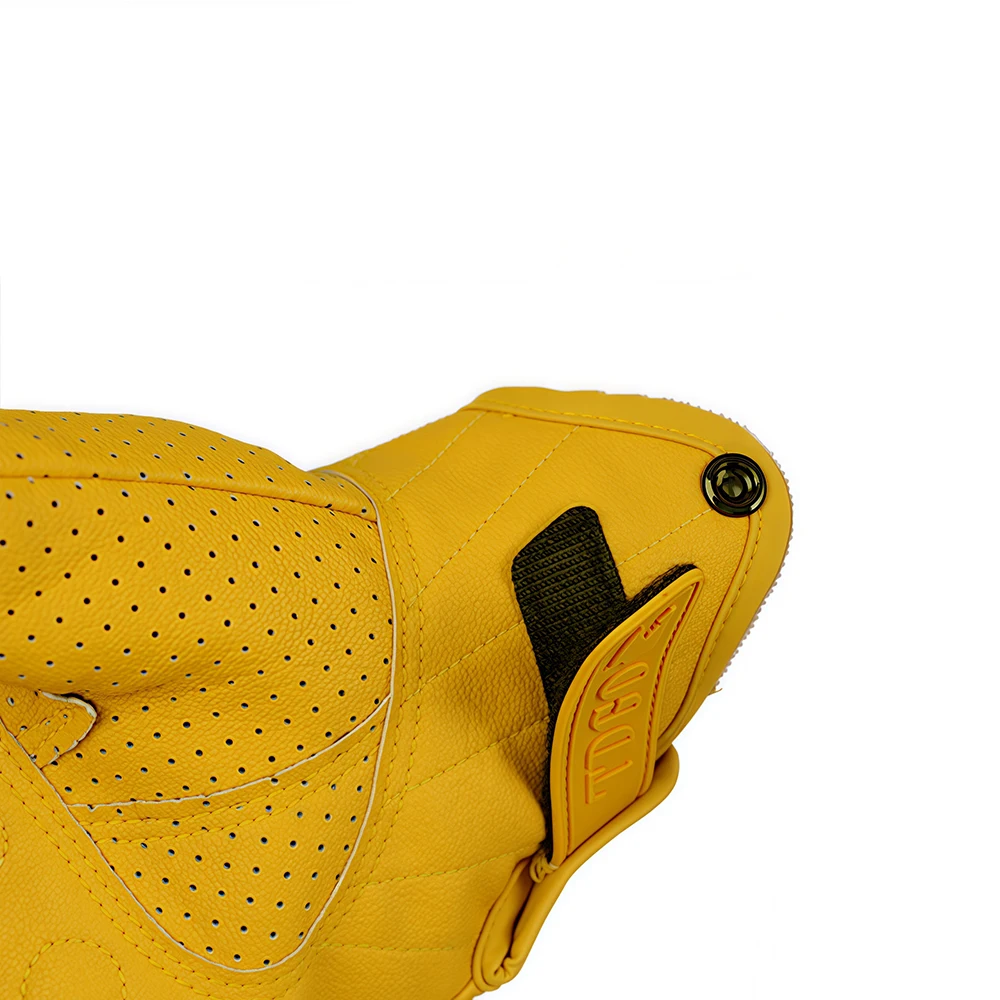 Gelbe atmungsaktive Motorrad-Rennhandschuhe – Bild 2