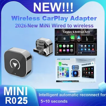 2026 Hot CarPlay/Android Auto Adapter: Kabelgebunden zu Kabellos Dongle für Apple & Android - Plug & Play