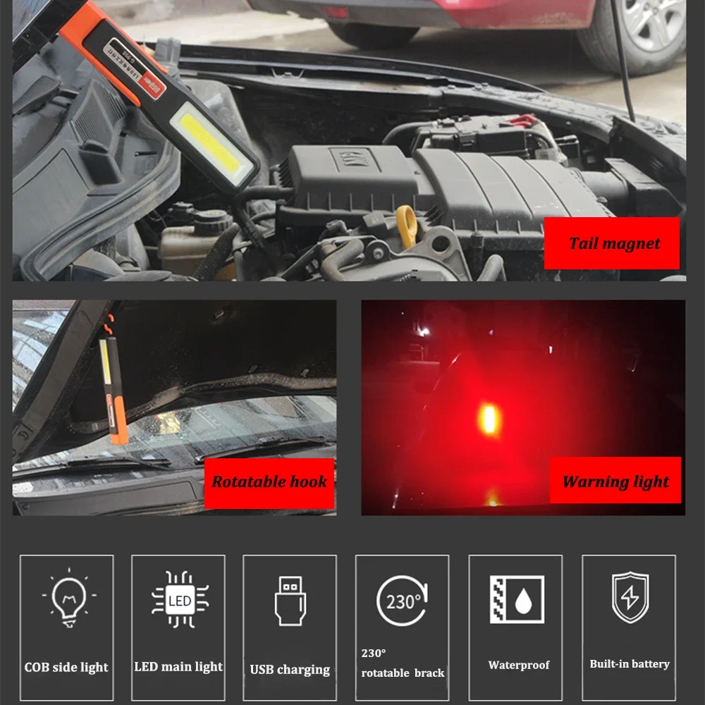 Leistungsstarke LED-Arbeitsleuchte mit Magnetbeleuchtung – Bild 6
