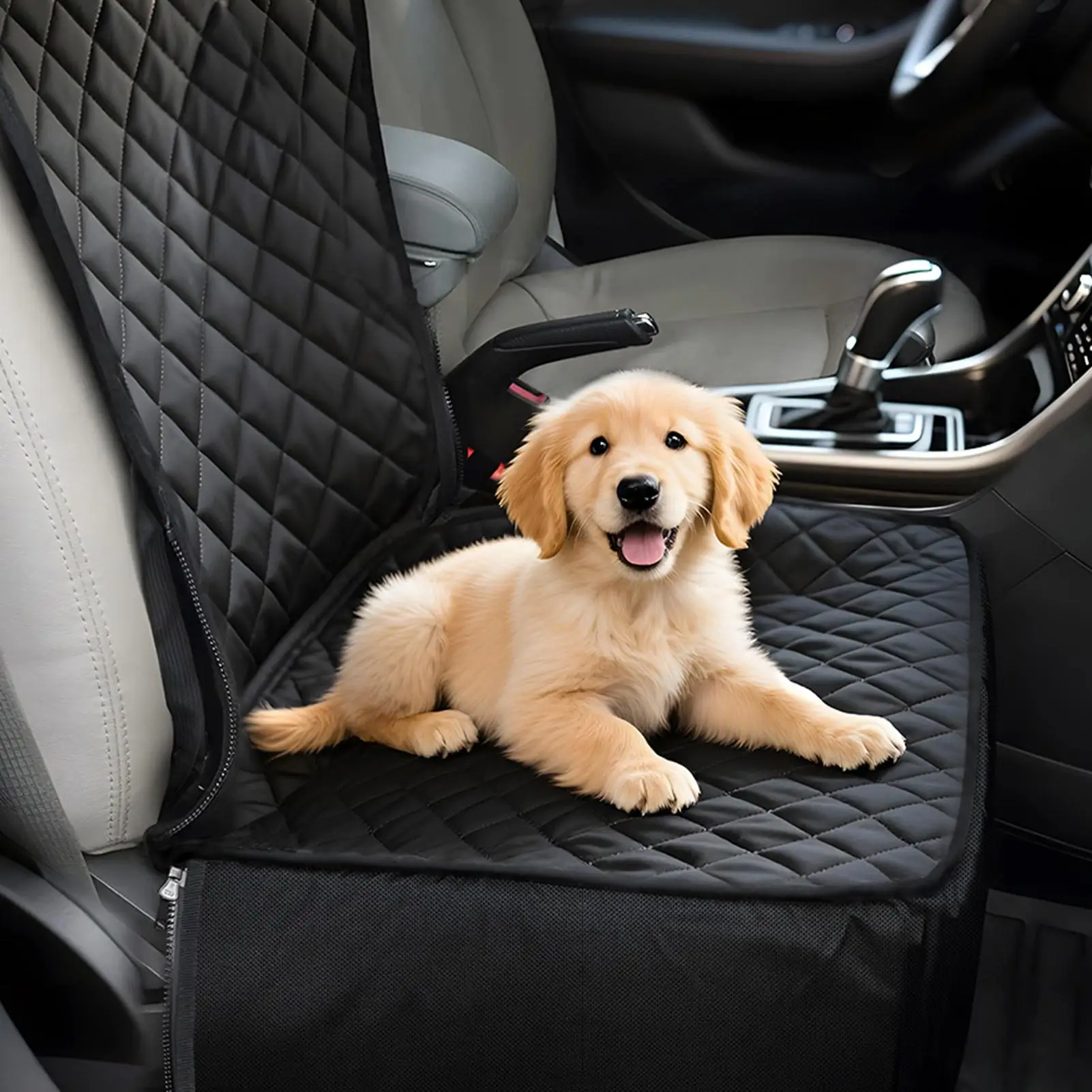 Hunde-Autositz, groß, wasserdicht, Rücksitzverlängerung für Hunde – Bild 2