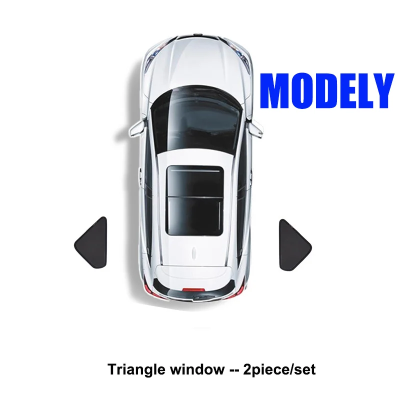 Tesla Model 3 Y Juniper Highland 2025-2021 2026 Auto-Seitenfenster-Sonnenschutz mit Saugnäpfen für Vorder