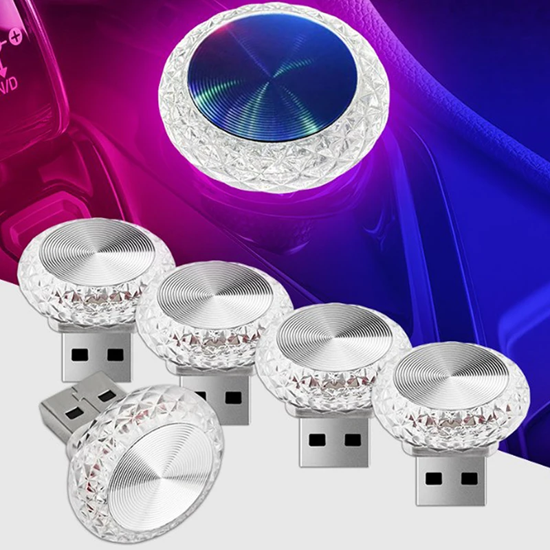 Tragbare Auto USB Umgebungs Licht Mini LED Dekorative Atmosphäre – Bild 2