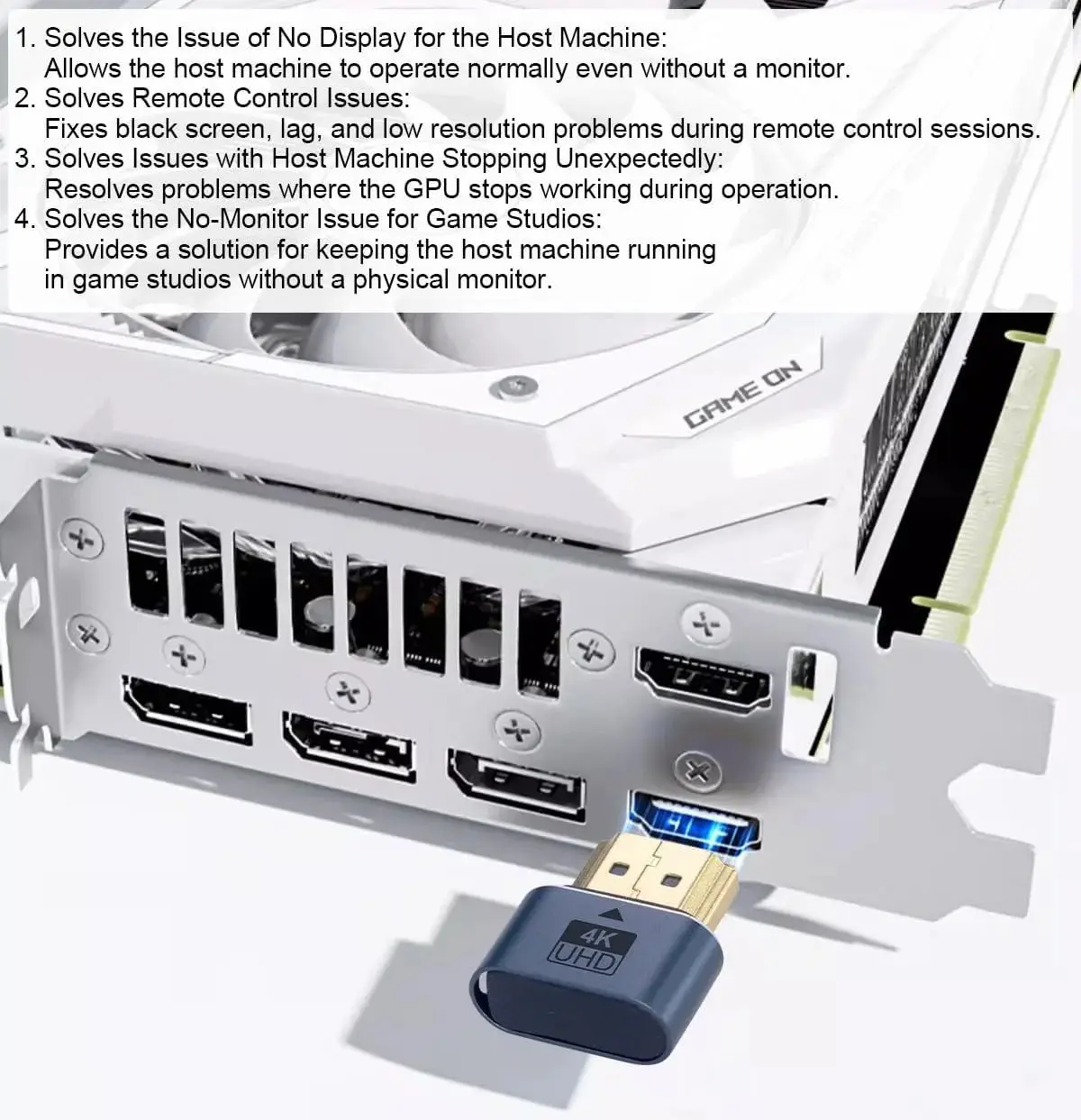 HDMI-kompatibel Dummy Stecker EDID Display Emulator (2 Stück) – Bild 2