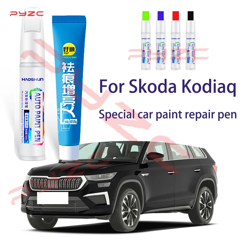 Paint Touch Up Pen Kit - Kratzerreparatur, Auto-Kratzerentferner mit Pinsel, DIY-Autozubehör für Skoda Kodiaq