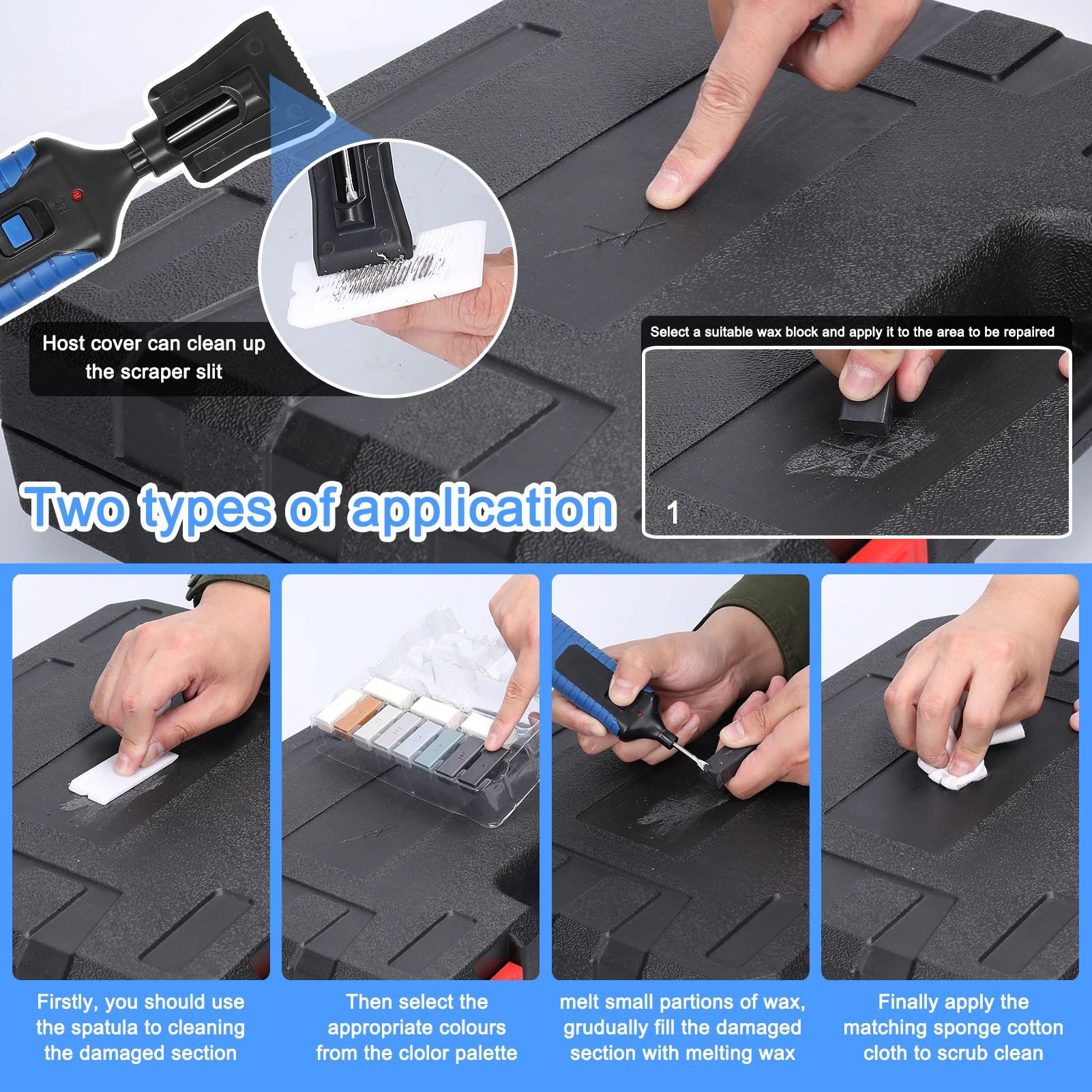 Keramik fliesen Reparatur werkzeug/Boden reparatur set DIY Reparatur – Bild 4