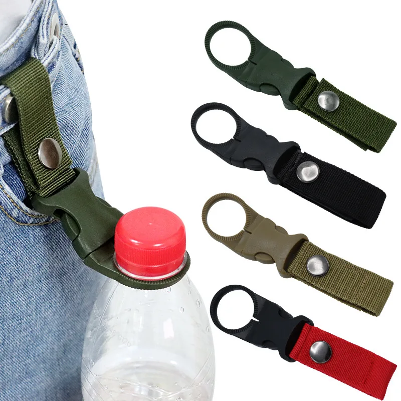 Gurtband Wasserflaschenhalter Klettern Karabiner Gürtel Rucksack – Bild 2